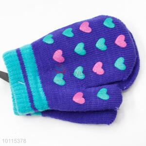 Loving heart acrylic children gloves