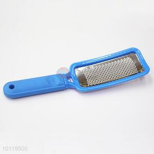 Blue Stainless Steel Pedicure Foot File With Plastic Handle