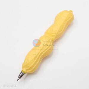 Creative peanut shape plastic ball-point pen for office use