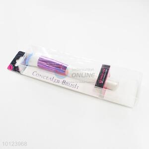 Cosmetic Makeup Beauty White and Purple Handle Soft Concealer Brush