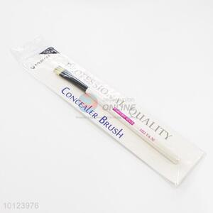 New Single Professional Thin White Handle Concealer Brush