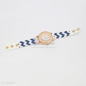 Colorful wavy pattern plastic ladies watches