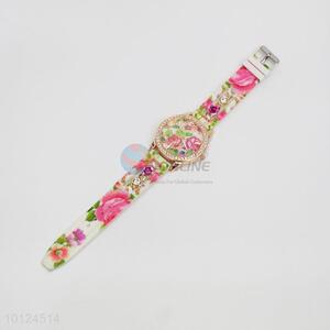 Lovely promotional gift silicone crystal watches