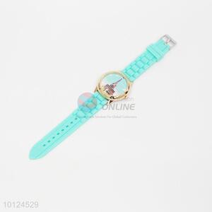 Trend classic blue woman silicone watch