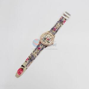 Ladies jewelry watches with crystal decoration