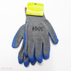 High quality anti-slip blue PVC working gloves