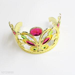 Golden color butterfly princess tiara crown