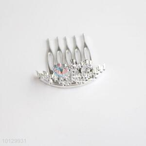 Mini plastic crown tiara hair comb pins for party