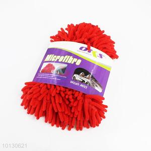 Wholesale red double-side car wash glove