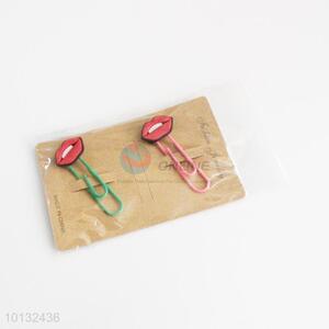 Red lip with teeth bookmark/paper clip