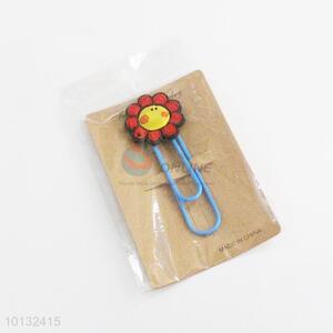 Smiling flower bookmark/paper clip