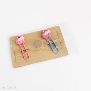 Pink handbag bookmark/paper clip