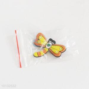 Hot selling yellow dragonfly shaped badge