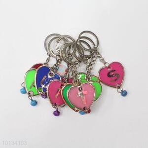 New Arrival Heart-Shaped Key Chain With Printed Letter
