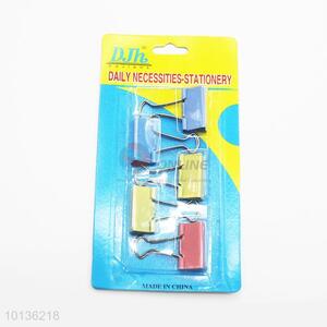 Top quality 5pcs blue/yellow/pink binder clips
