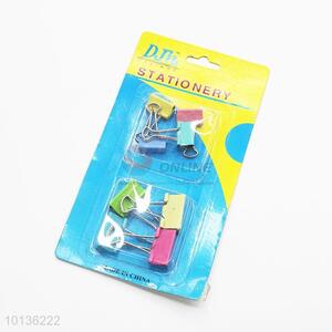Good quality 8pcs colorful binder clips
