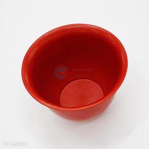Hot selling red plastic flowerpot/garden pots