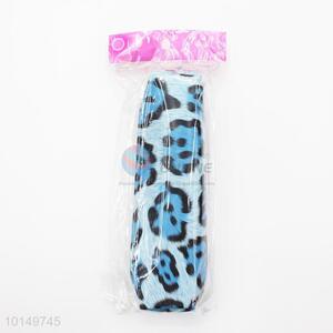 Hot selling blue leopard printed pencil bags