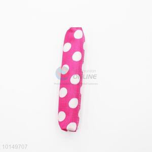 Promotional white round dotted pencil pouch