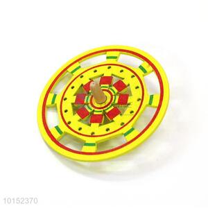 Engraving Wooden Spinning Top Toy For Children Playing