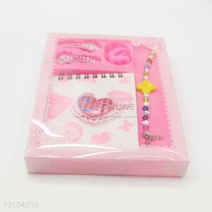 China Factory Spiral Coil Notebook Set with Hairpin, Hair Ring and Bracelet