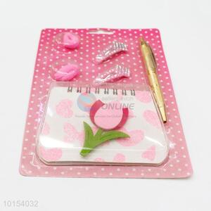 Wholesale Cheap Notebook Set with Pen/ Hairpin/ Hair Ring