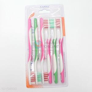 Multicolor Family Adult Toothbrush 6pcs