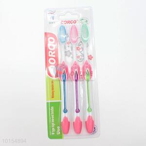 Multicolor Soft Bristle Silicone Adult Toothbrush
