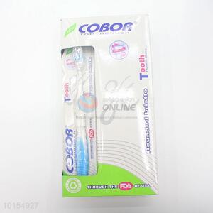 Multicolor Plastic Hanldle Adult Toothbrush for Home Use