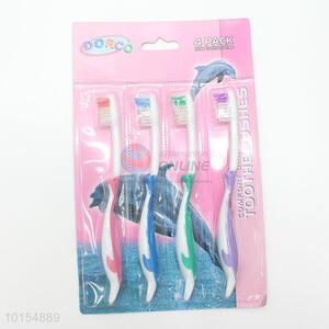 4pcs Bristle Silicone Adult Toothbrushes Wholesale