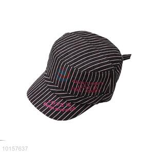 Hot Selling Stripe Printed Flat Peaked Cap
