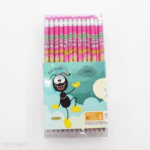 48 Pieces/Box Factory Customised Stationery Wooden Pencil with Eraser