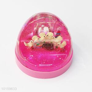Pink bird decorative acrylic penholder
