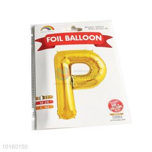 Wholesale Letter P Foil Balloons Silver Gold Birthday Party