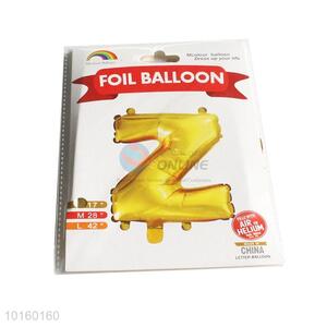 Most Popular Letter Z Foil Balloons Children Gift Birthday/Party/Wedding Decoration