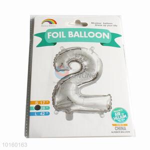 Figure 2 Foil Balloons Golden,Silver Air Digit Printed