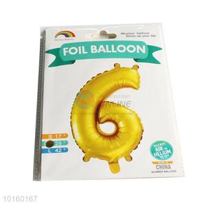 Party Supplies Figure 6 Golden Silver Foil Balloons