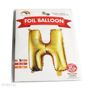 Letter H Foil Balloons Aluminum Balloon for Wedding Decoration