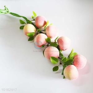 8 Heads Simulation of Peach/Decoration Artificial Fruit