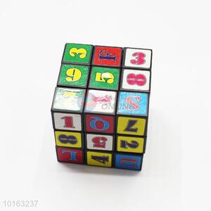 Promotional Numbers & Letters Printed Magic Cube for Children