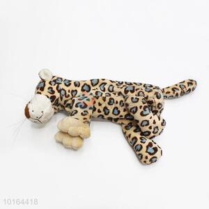 Latest Design Plush Leopard Shaped Zipper Pen Bag