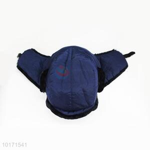 Promotional Wholesale Blue Waterproof Ushanka Winter Hat for Adult