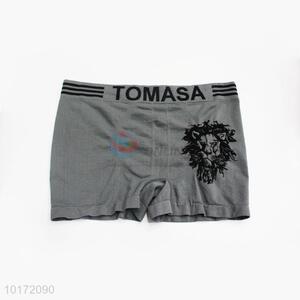 Factory Direct Lion Printed Grey Men's Underpants for Sale