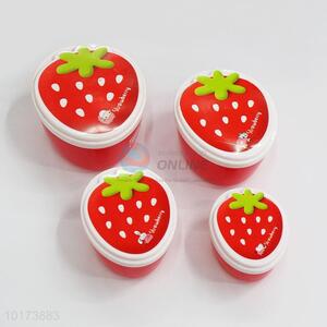Pretty Cute Plastic Lunch Box in Strawberry Shape