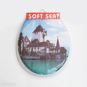 Wholesale Landscape Printed Adult Toilet Seat Cover Soft Seat