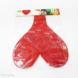Red heart shaped advertising balloon
