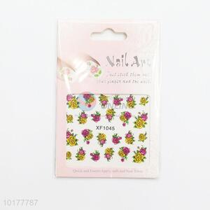 Best cute colorful flowers low price nail sticker
