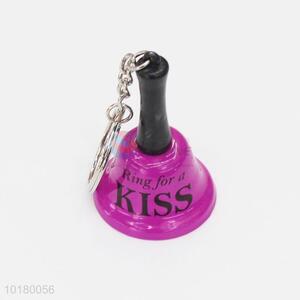 High quality rose red bell key ring/key chain
