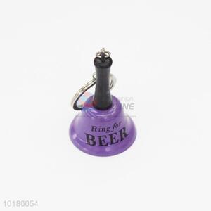 Hot sale purple bell key ring/key chain