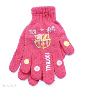 Daily life pink warm girl gloves